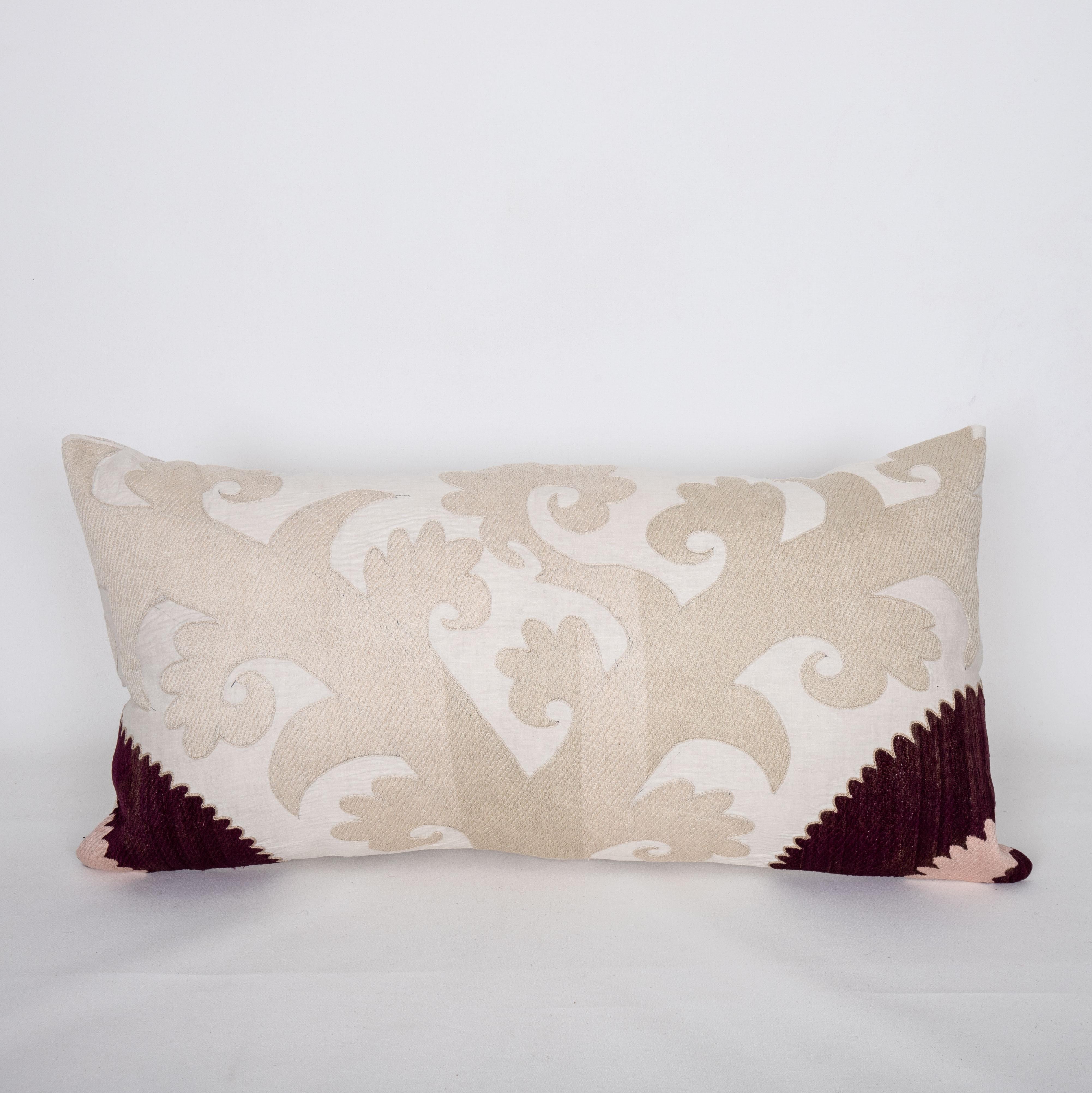 Pillow Cover Made from a Mid 20th C. Suzani, Uzbekistan


It does not come with an Insert.
Cotton in the back.
Zipper closure.
Dry clean is recommended.

