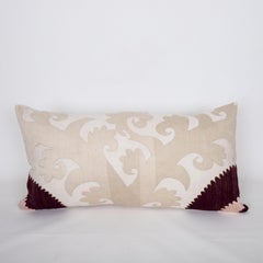Pillow Cover Made from a Mid 20th C. Suzani, Uzbekistan