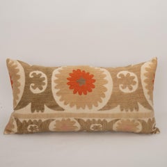 Pillow Cover Made from a Mid 20th C. Suzani, Uzbekistan