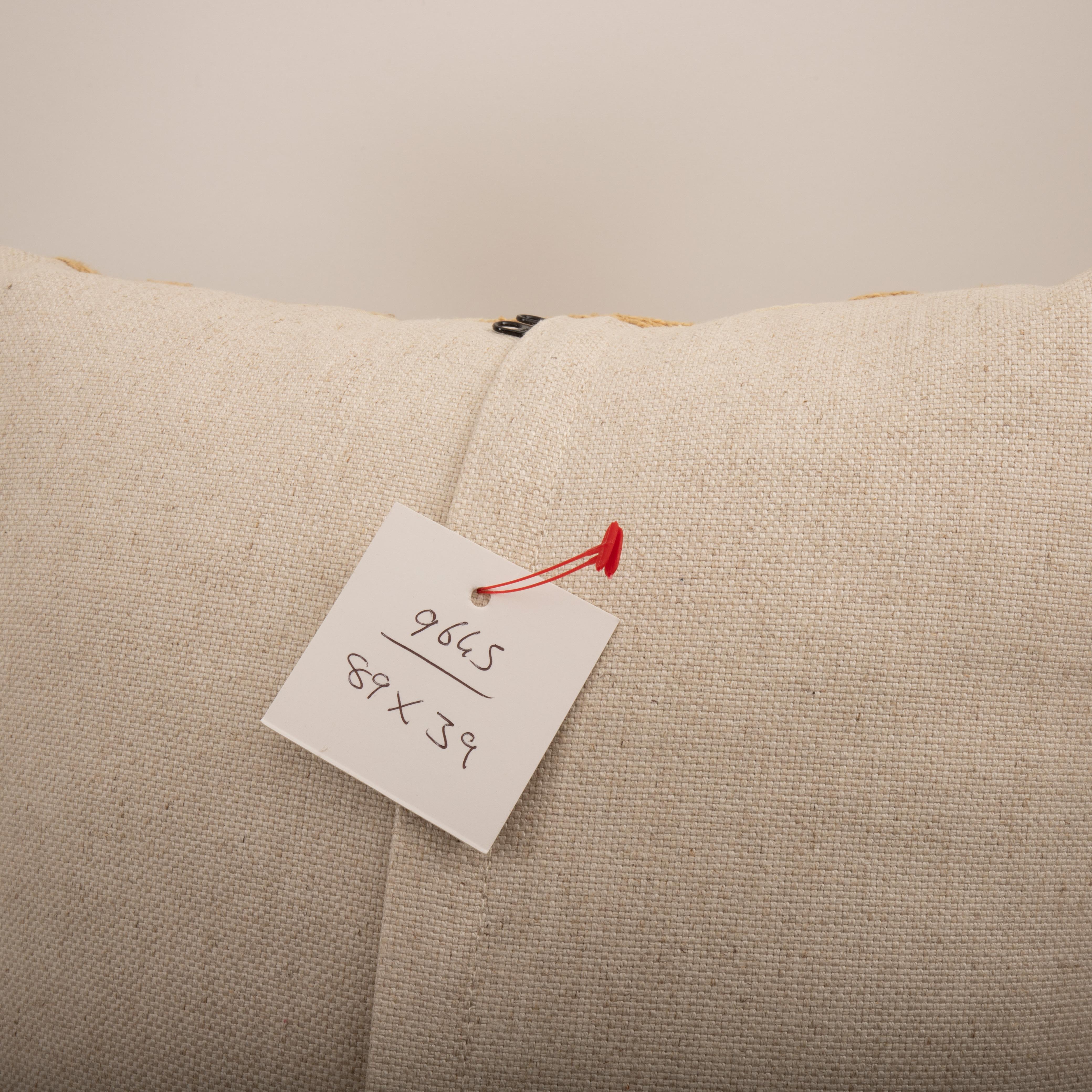 Pillow Cover Made from a Mid 20th C. Suzani, Uzbekistan For Sale 2