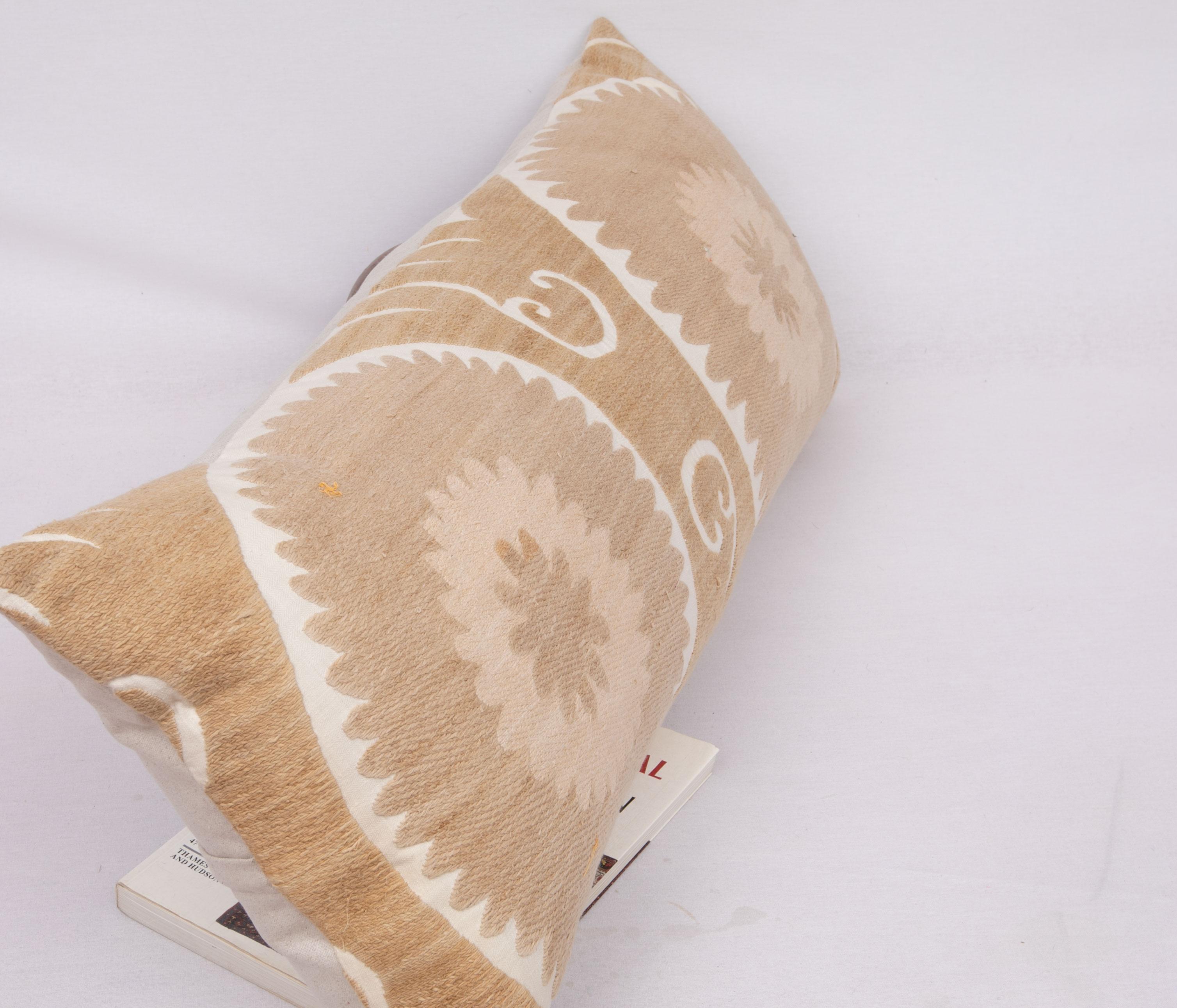 Pillow Cover Made from a Mid 20th C. Suzani, Uzbekistan For Sale 2