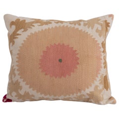 Pillow Cover Made from a Mid 20th C. Suzani, Uzbekistan