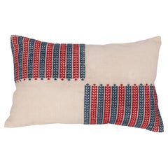 Pillow Cover Made from a Pair of Vintage Trousers Cuffs, Mid 20th C.