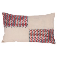 Pillow Cover Made from a Pair of Vintage Trousers Cuffs, Mid 20th C