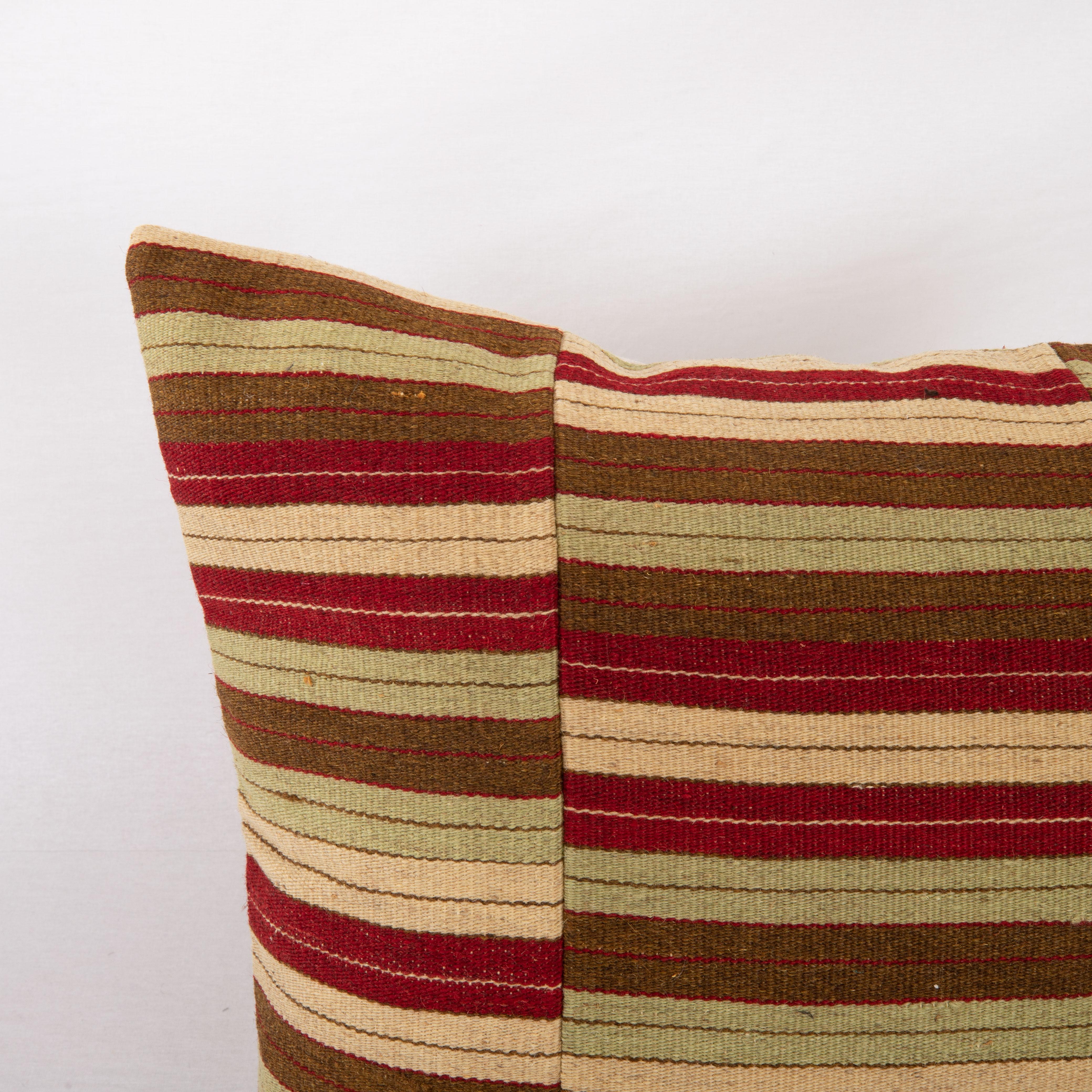 Turkish Pillow Cover Made from a Vintage Anatolian Kilim For Sale