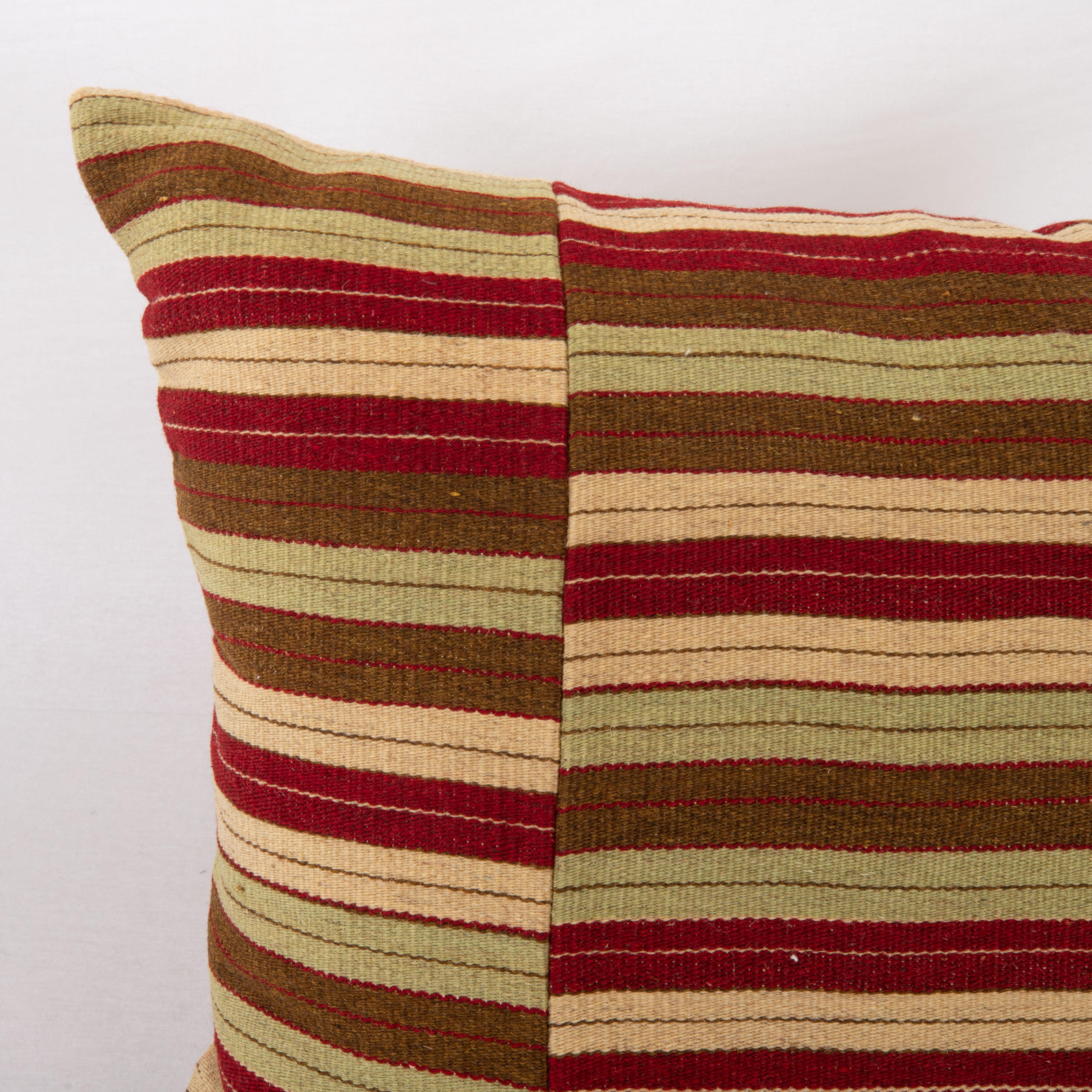 Uzbek Pillow Cover Made from a Vintage Anatolian Kilim For Sale