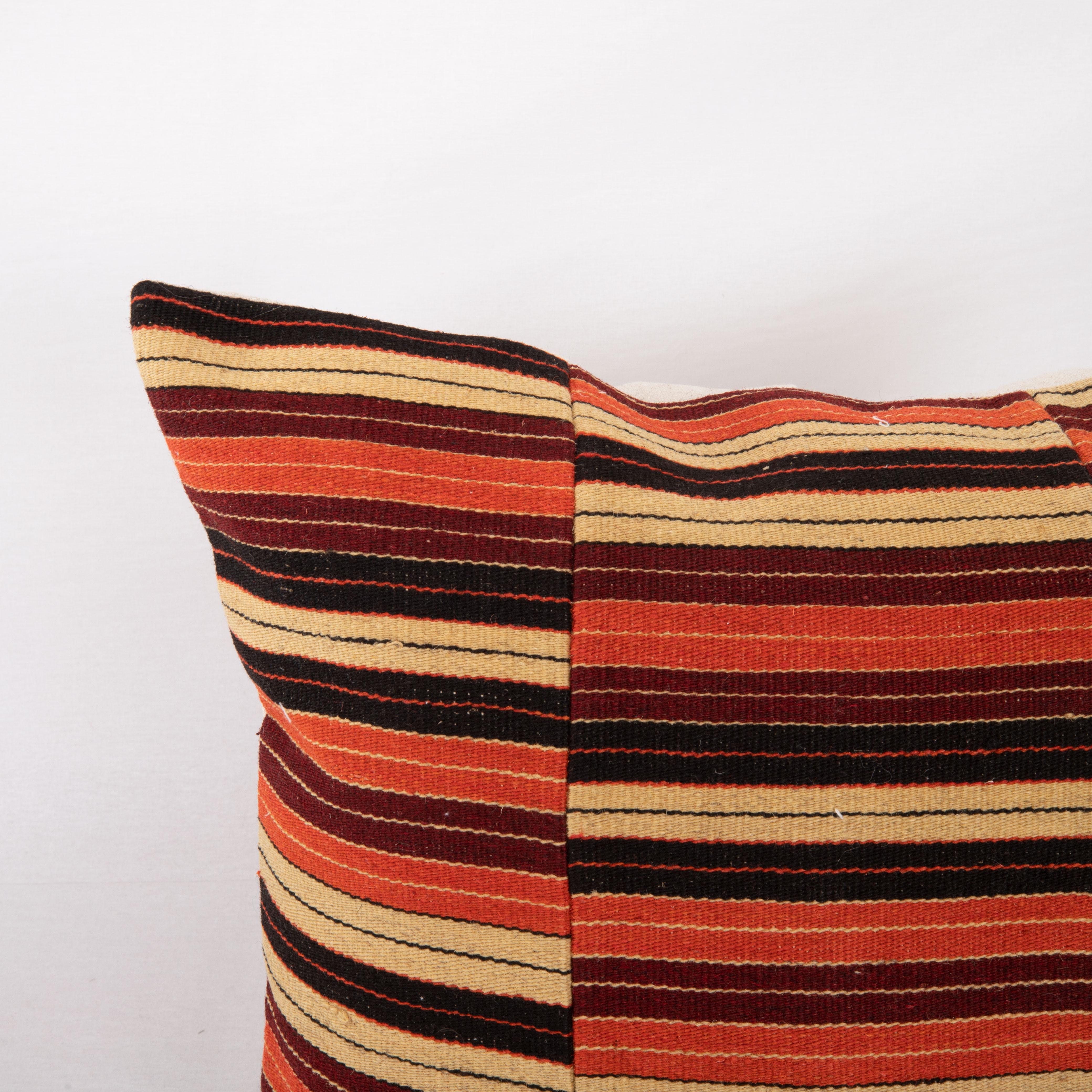 Uzbek Pillow Cover Made from a Vintage Anatolian Kilim For Sale