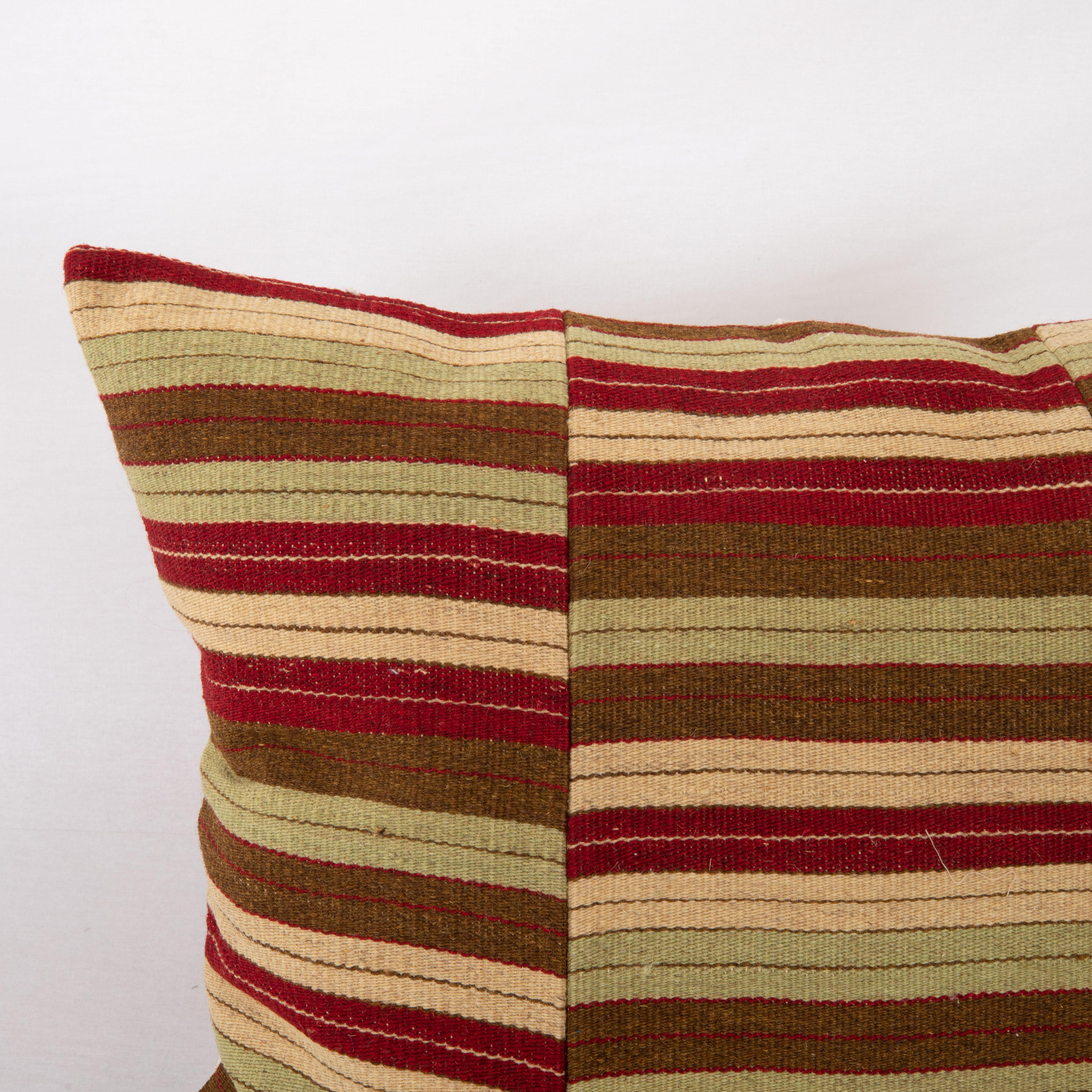 Turkish Pillow Cover Made from a Vintage Anatolian Kilim For Sale