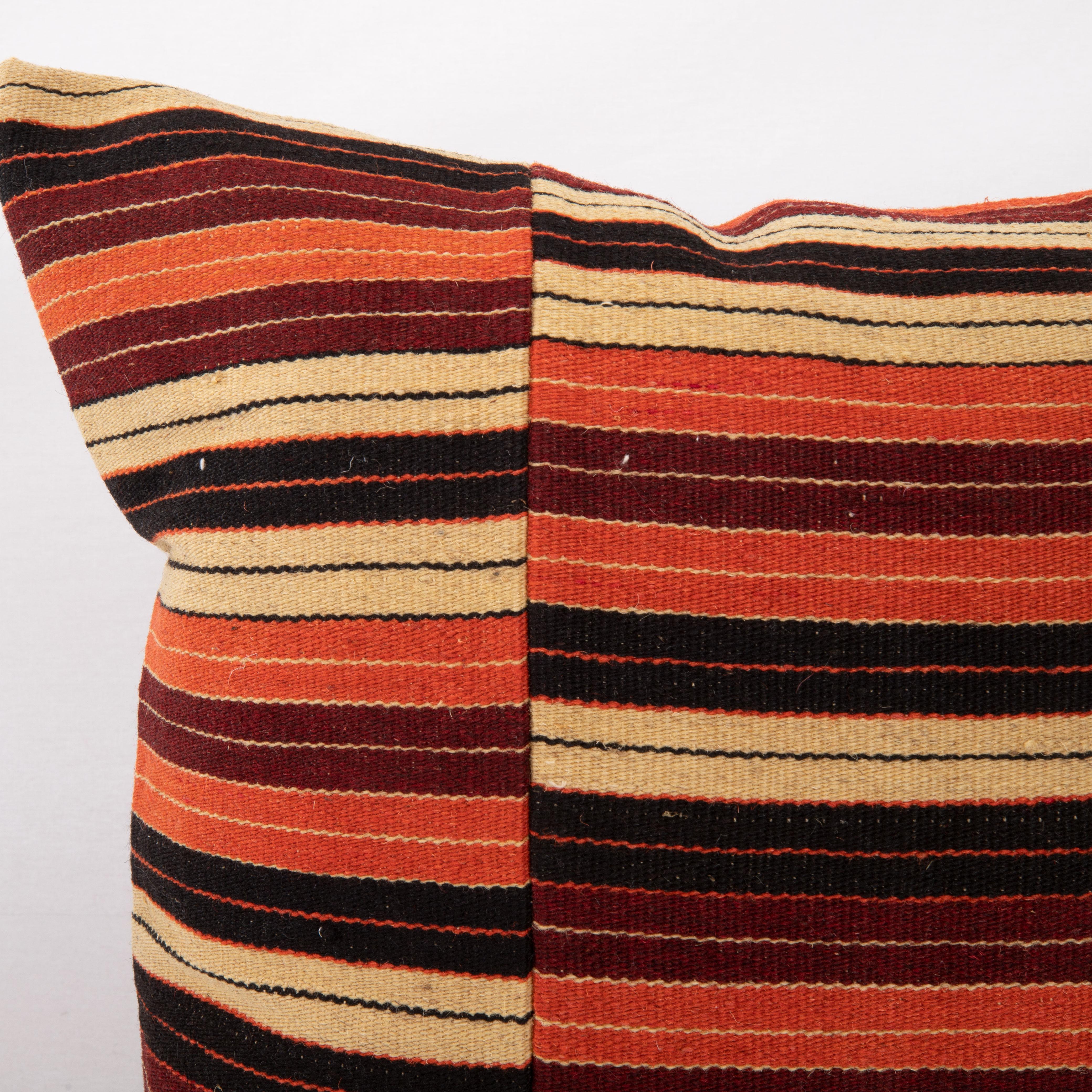 Turkish Pillow Cover Made from a Vintage Anatolian Kilim For Sale