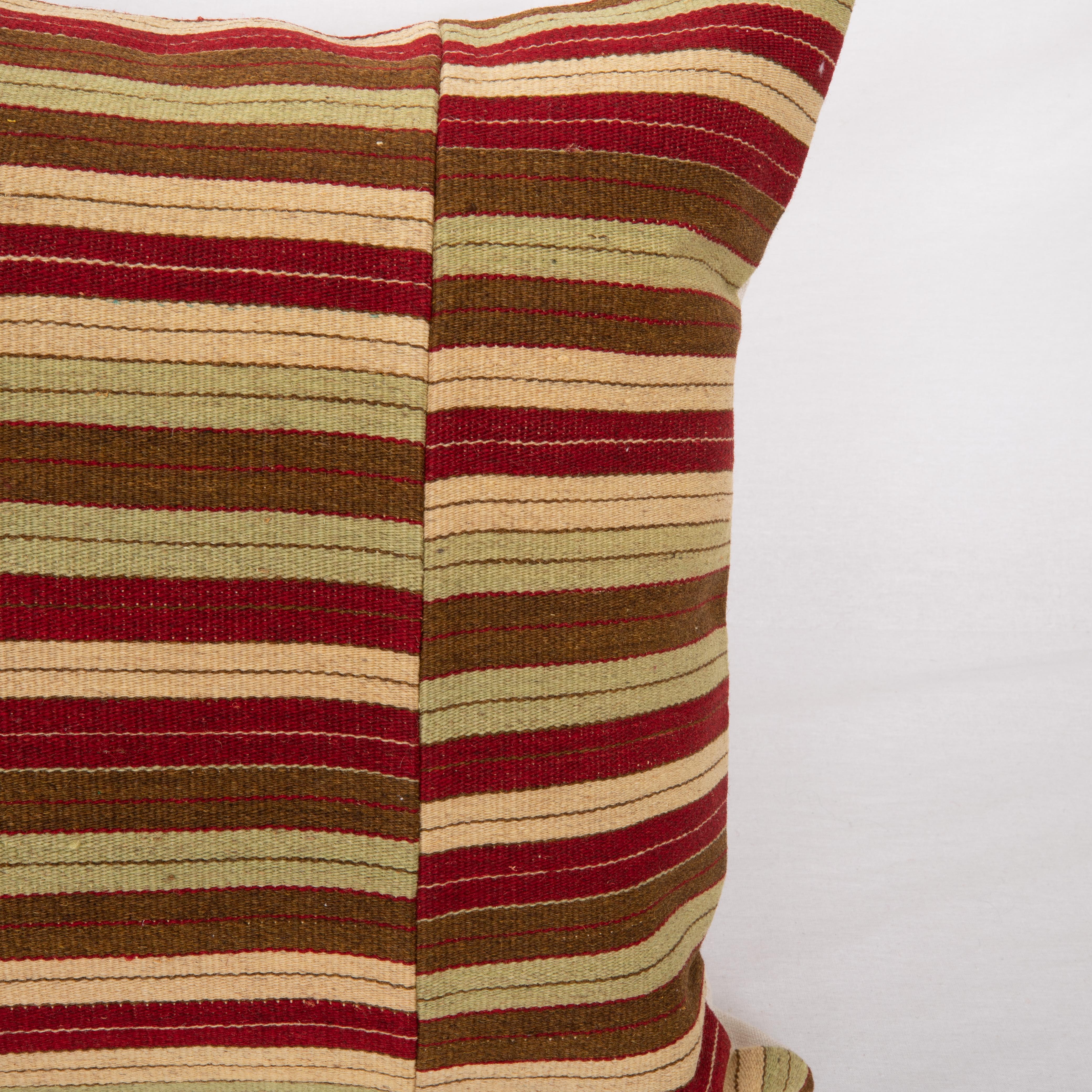 Hand-Woven Pillow Cover Made from a Vintage Anatolian Kilim For Sale