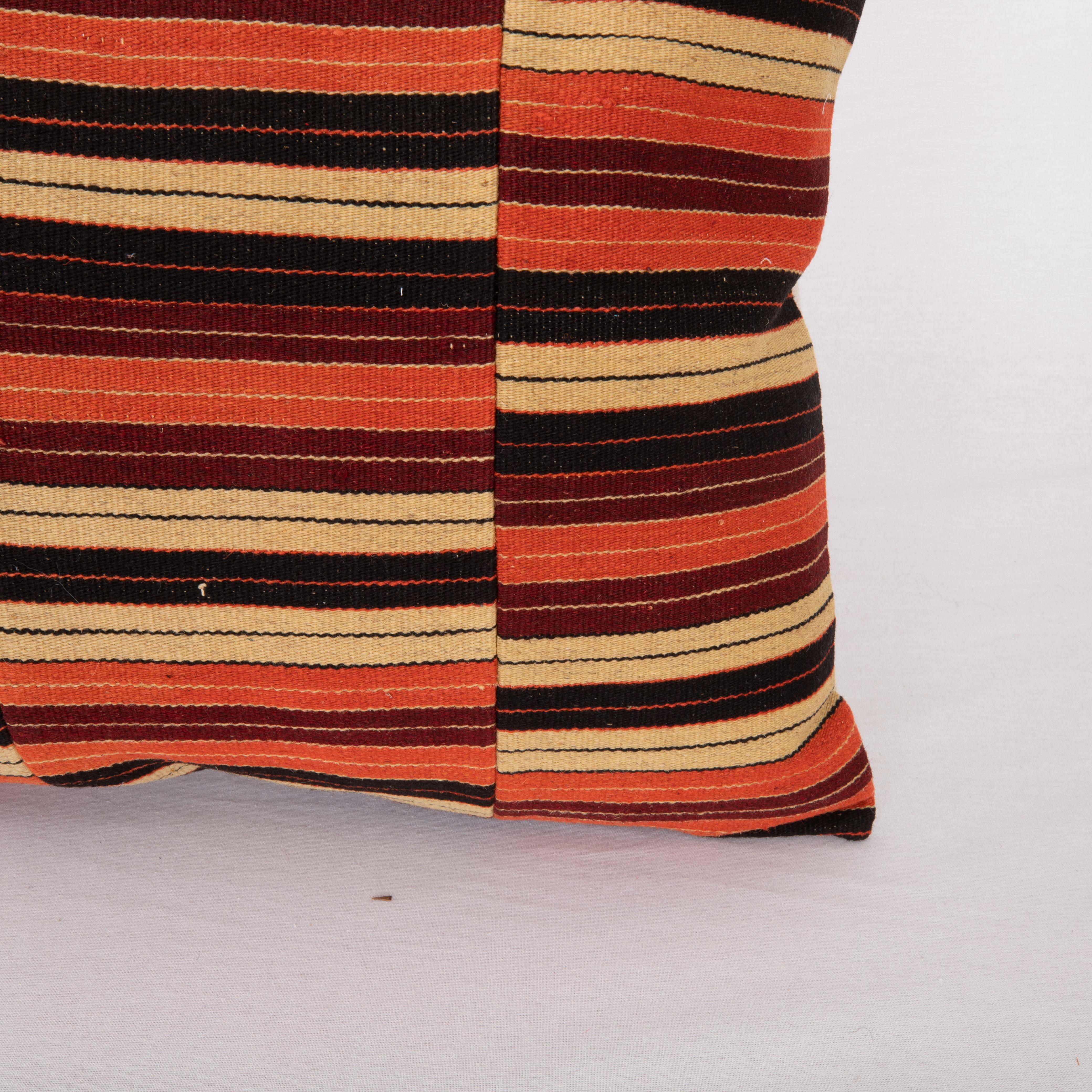 Hand-Woven Pillow Cover Made from a Vintage Anatolian Kilim For Sale