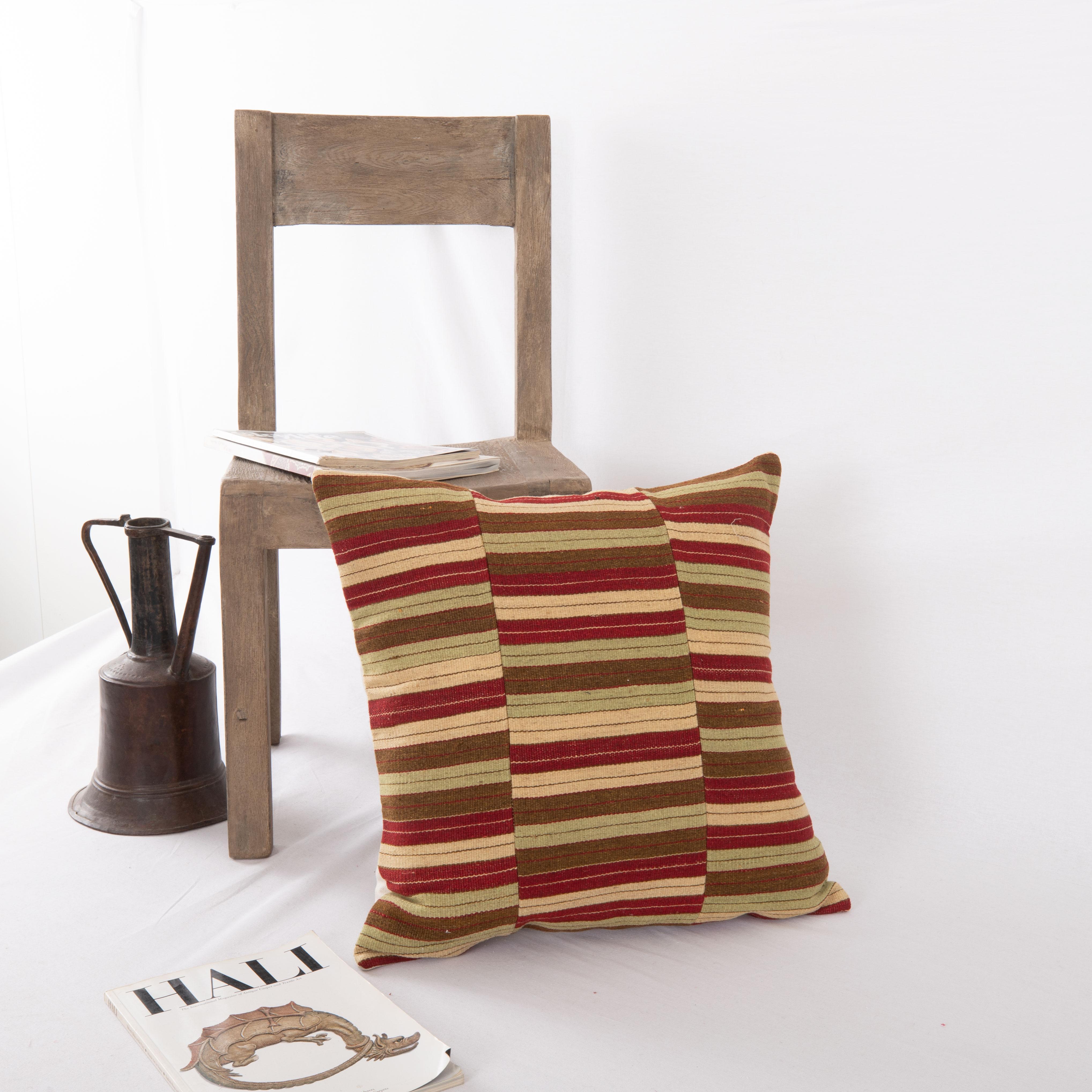 20th Century Pillow Cover Made from a Vintage Anatolian Kilim For Sale