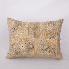 Pillow Cover Made from a Vintage Indian Block Printed Textile