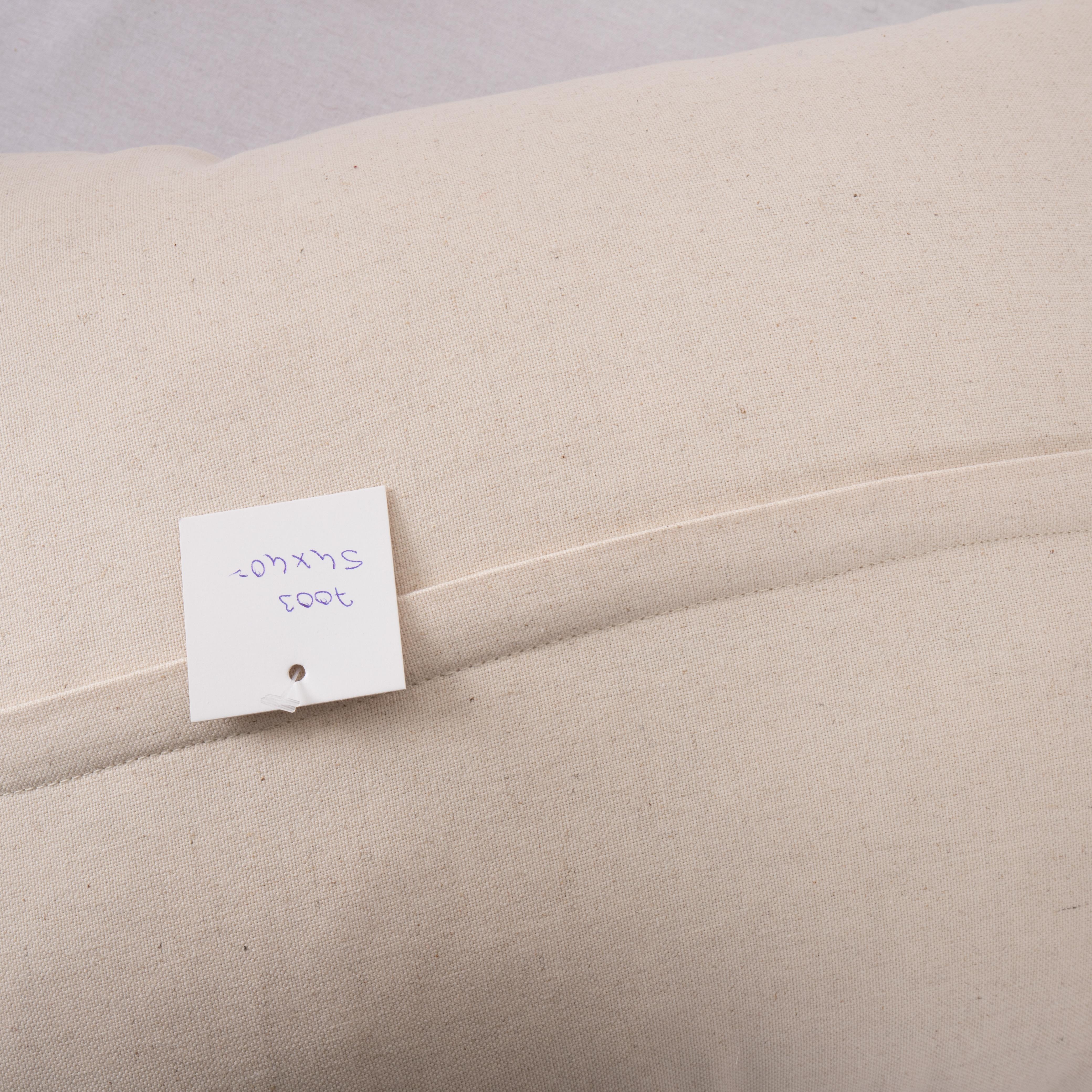 XX secolo Copri cuscino realizzato con un tessuto vintage indiano stampato a blocchi in vendita
