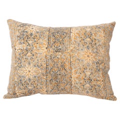 Pillow Cover Made from a Vintage Indian Block Printed Textile