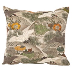 Pillow Cover Made from a Antique Obi, Japan