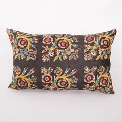 Pillow Cover Made from a Vintage Turkish Block Printed Panel