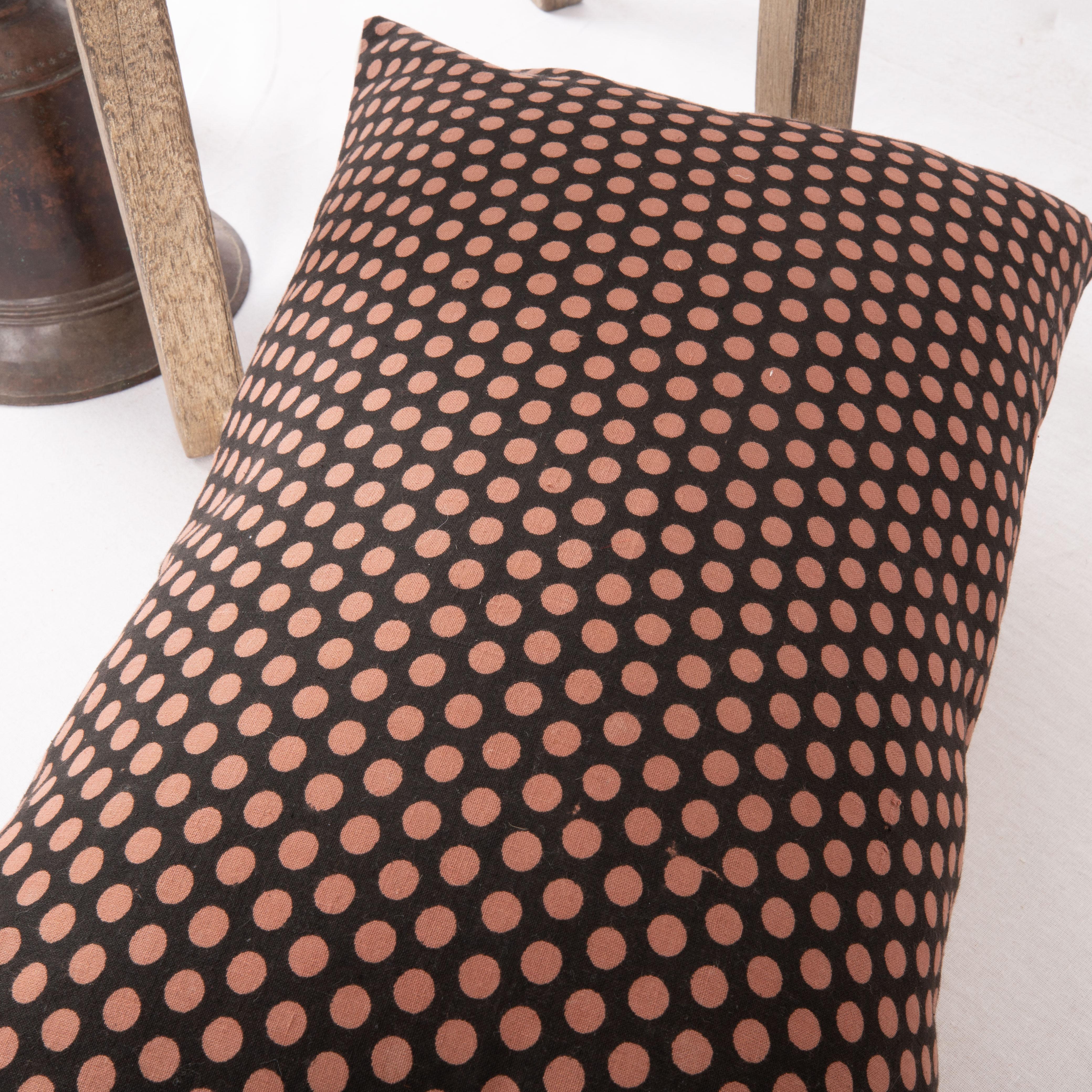 20th Century Pillow Cover Made from a Vintage Turkish Block Printed Panel For Sale