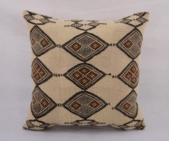 Pillow Cover Made from a Vintage West African Fulani Blanket