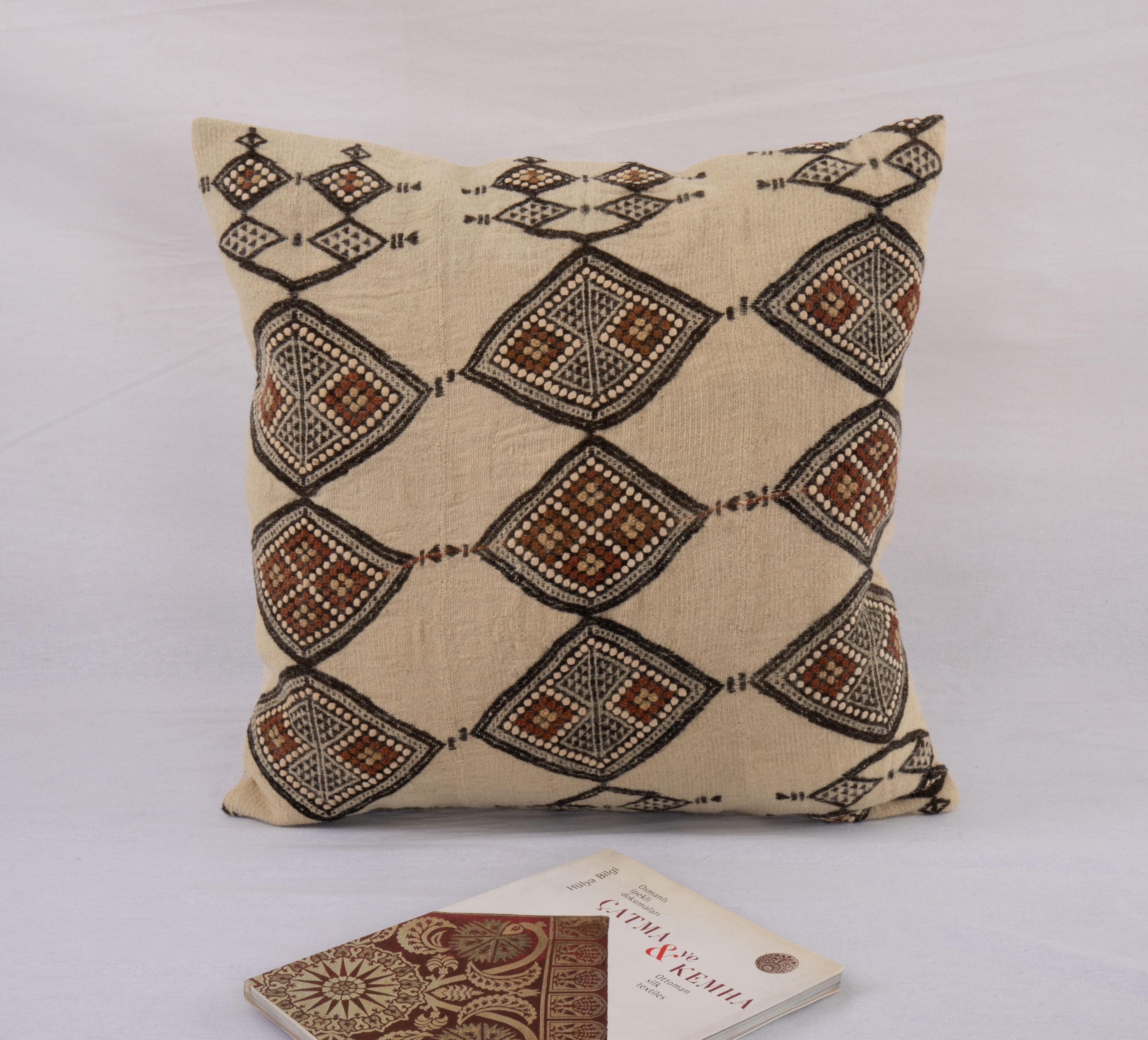 Tribal Pillow Cover Made from a Vintage West African Fulani Blanket   For Sale