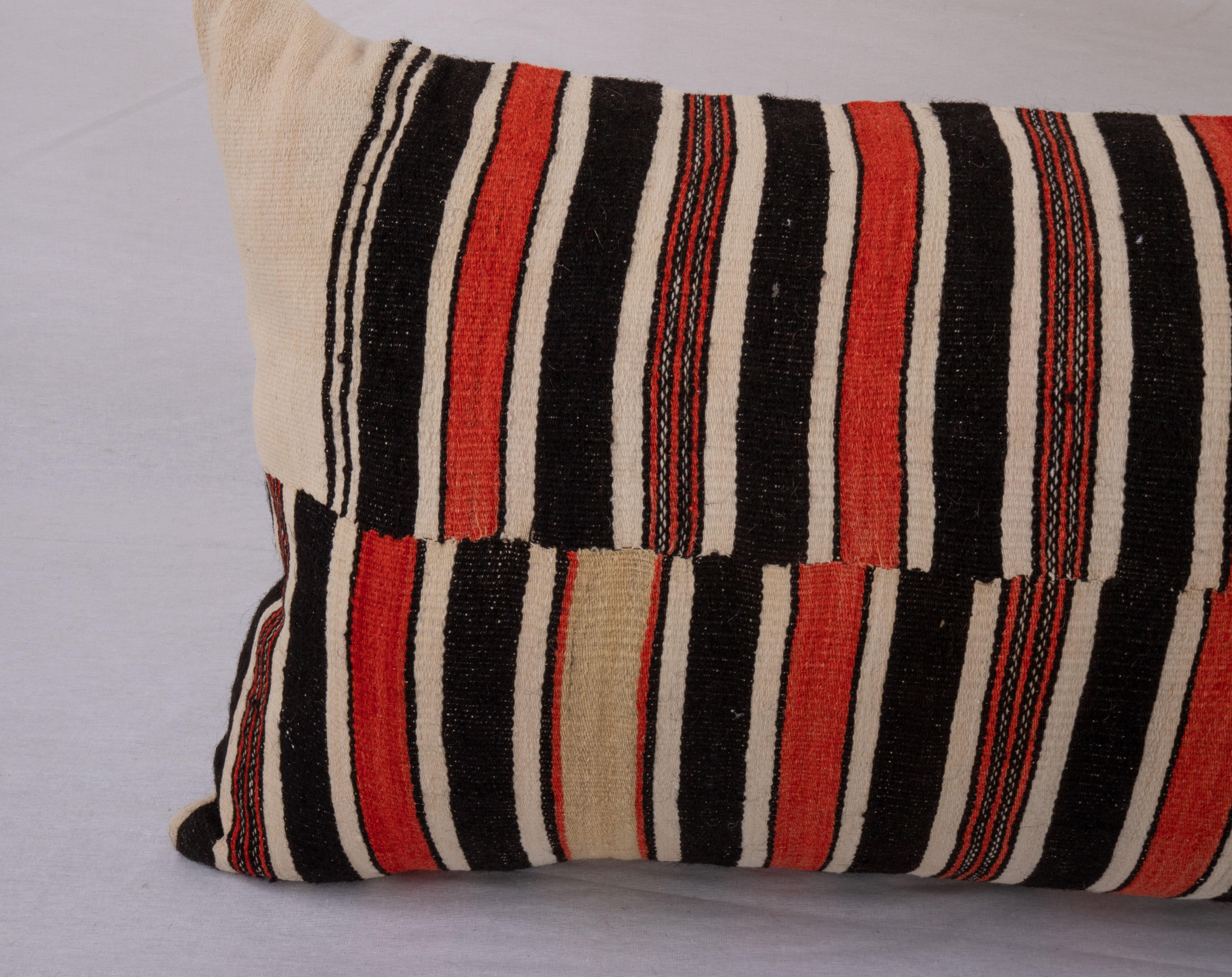 Tribal  Pillow Cover Made from a Vintage West African Fulani Blanket For Sale