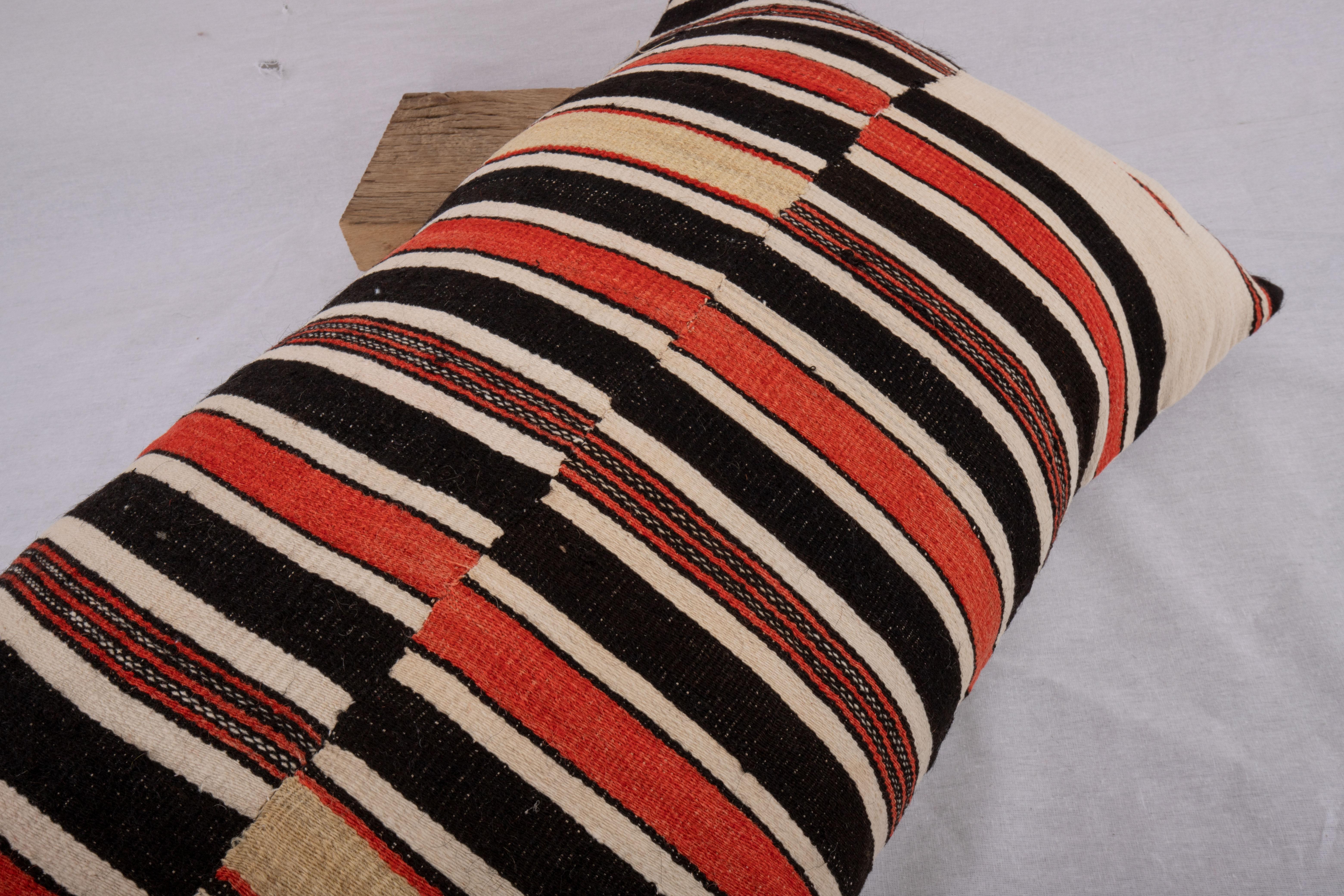  Pillow Cover Made from a Vintage West African Fulani Blanket In Good Condition For Sale In Istanbul, TR