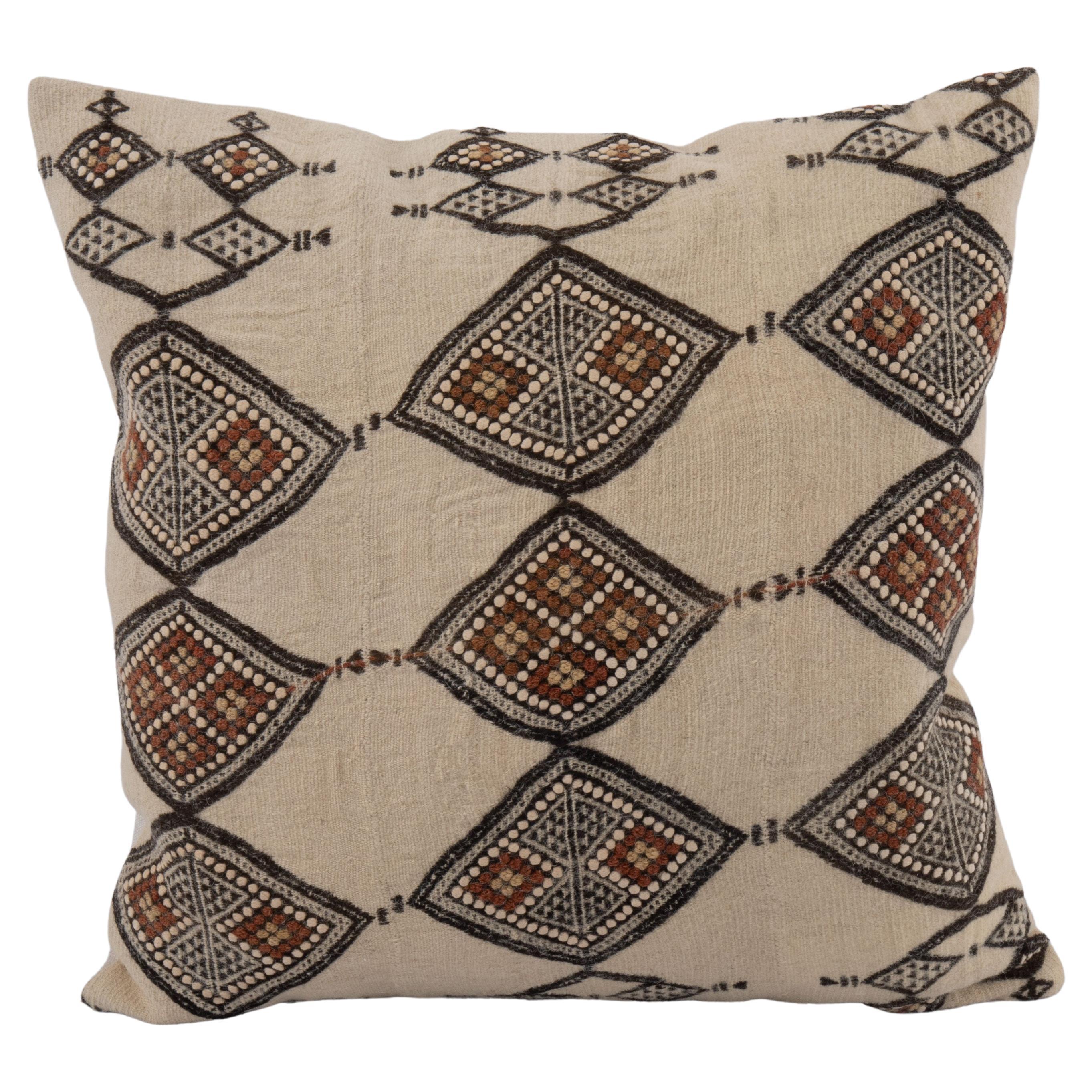 Pillow Cover Made from a Vintage West African Fulani Blanket  