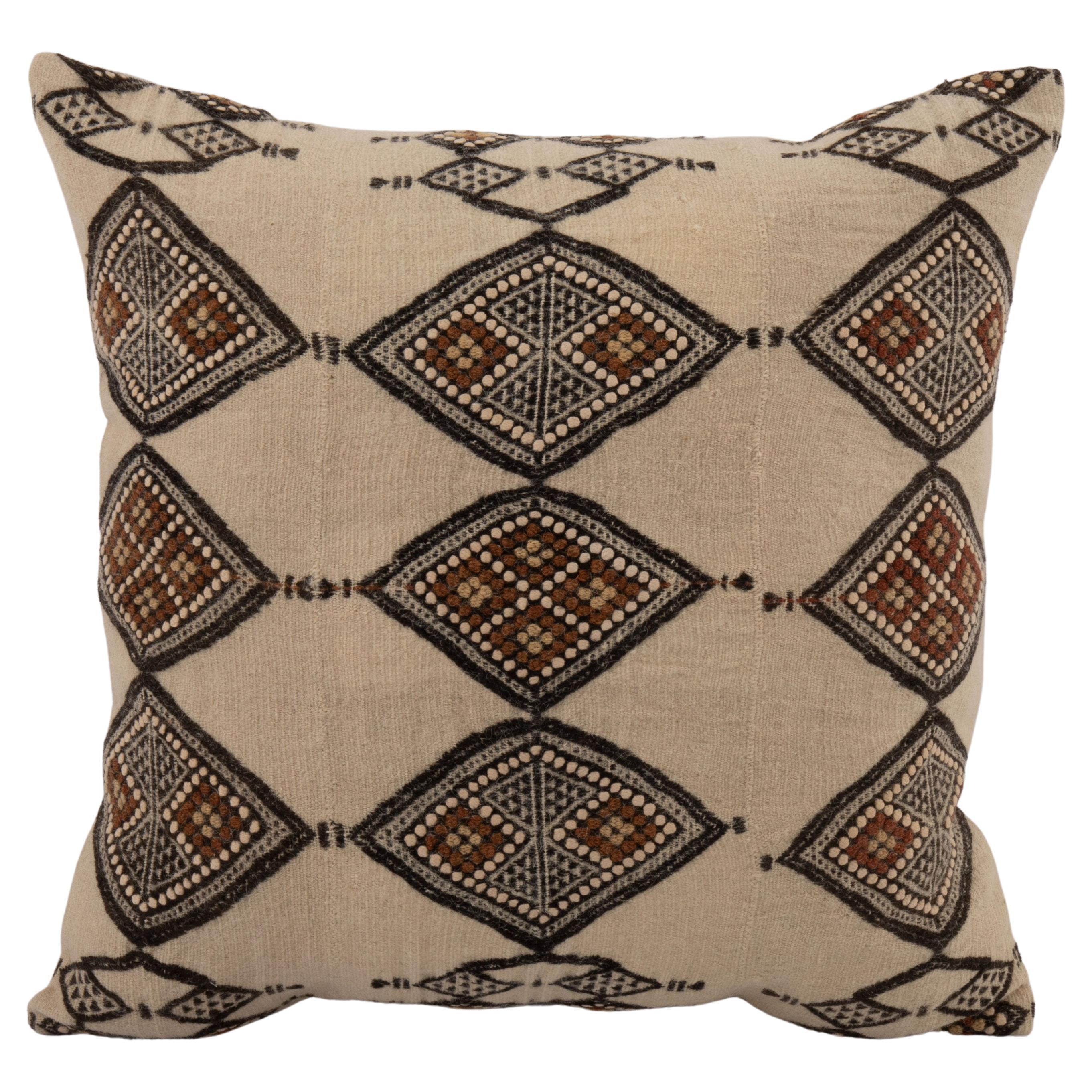 Pillow Cover Made from a Vintage West African Fulani Blanket  