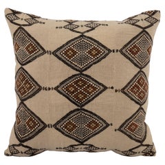 Pillow Cover Made from a Vintage West African Fulani Blanket  