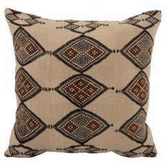 Pillow Cover Made from a Vintage West African Fulani Blanket