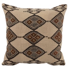 Pillow Cover Made from a Antique West African Fulani Blanket  