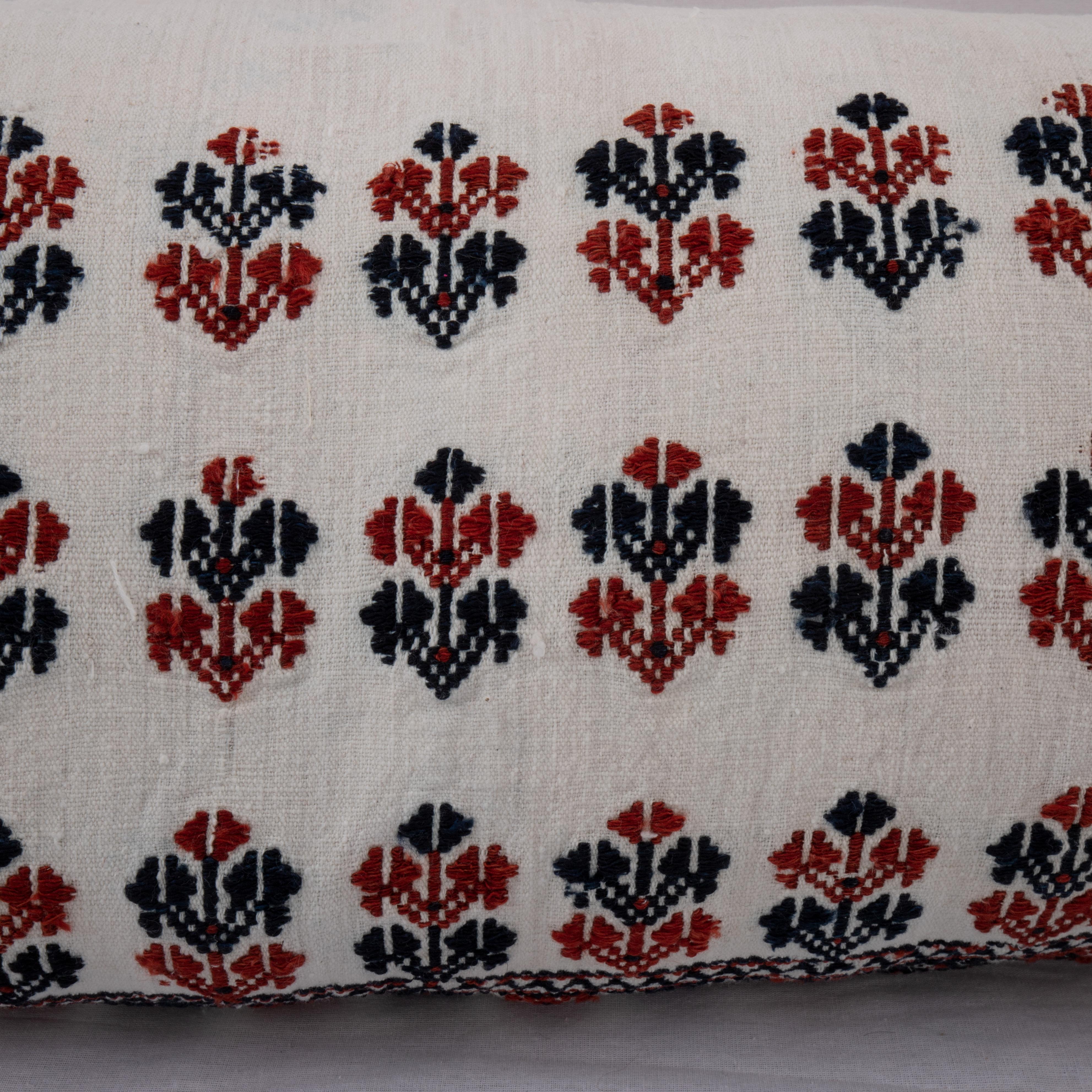 Pillow Cover Made from an Anatolian Embroidered Skirt, 2nd Quarter 20th C. In Good Condition For Sale In Istanbul, TR