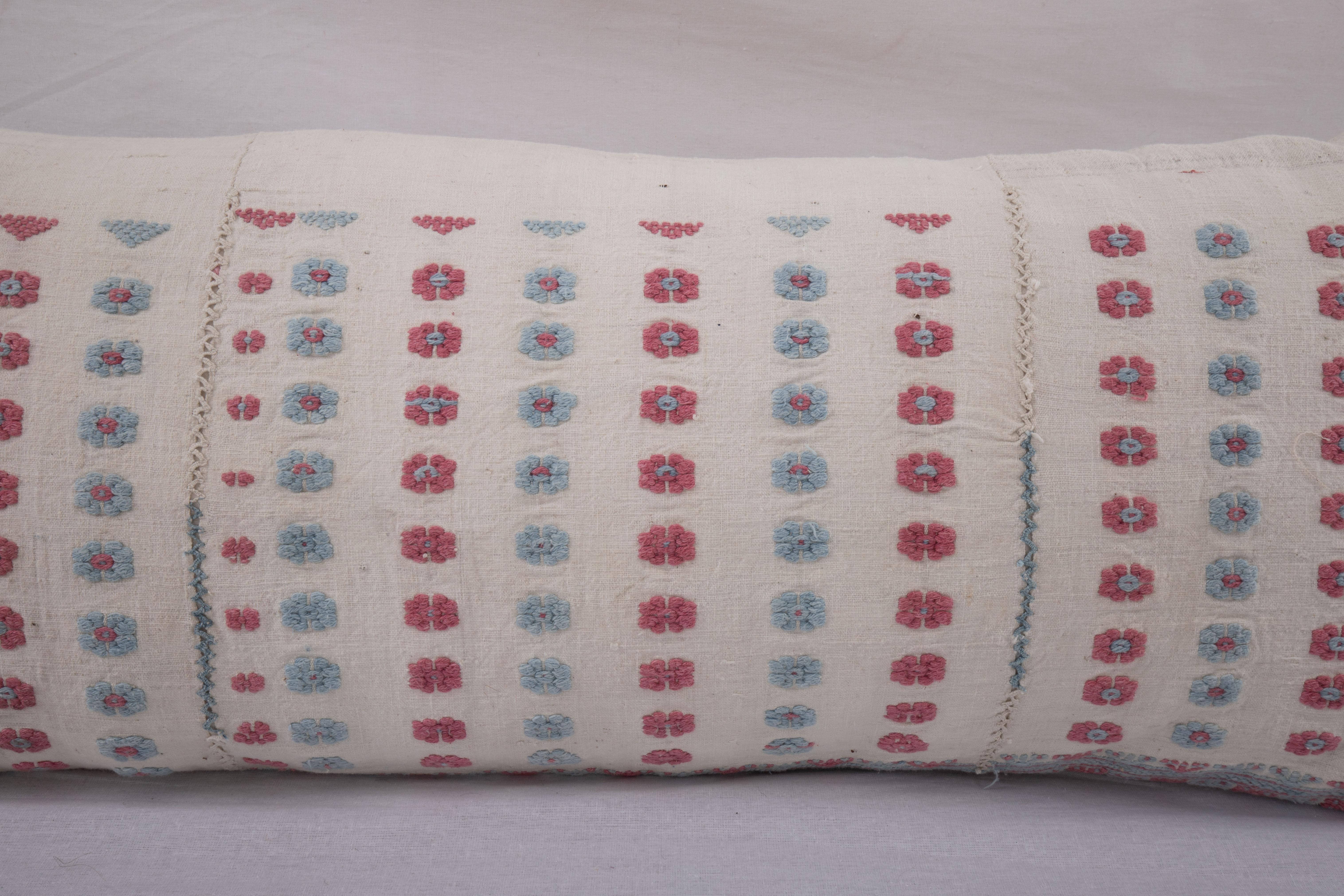 Pillow Cover Made from an Anatolian Embroidered Skirt, 2nd Quarter 20th C. In Good Condition For Sale In Istanbul, TR