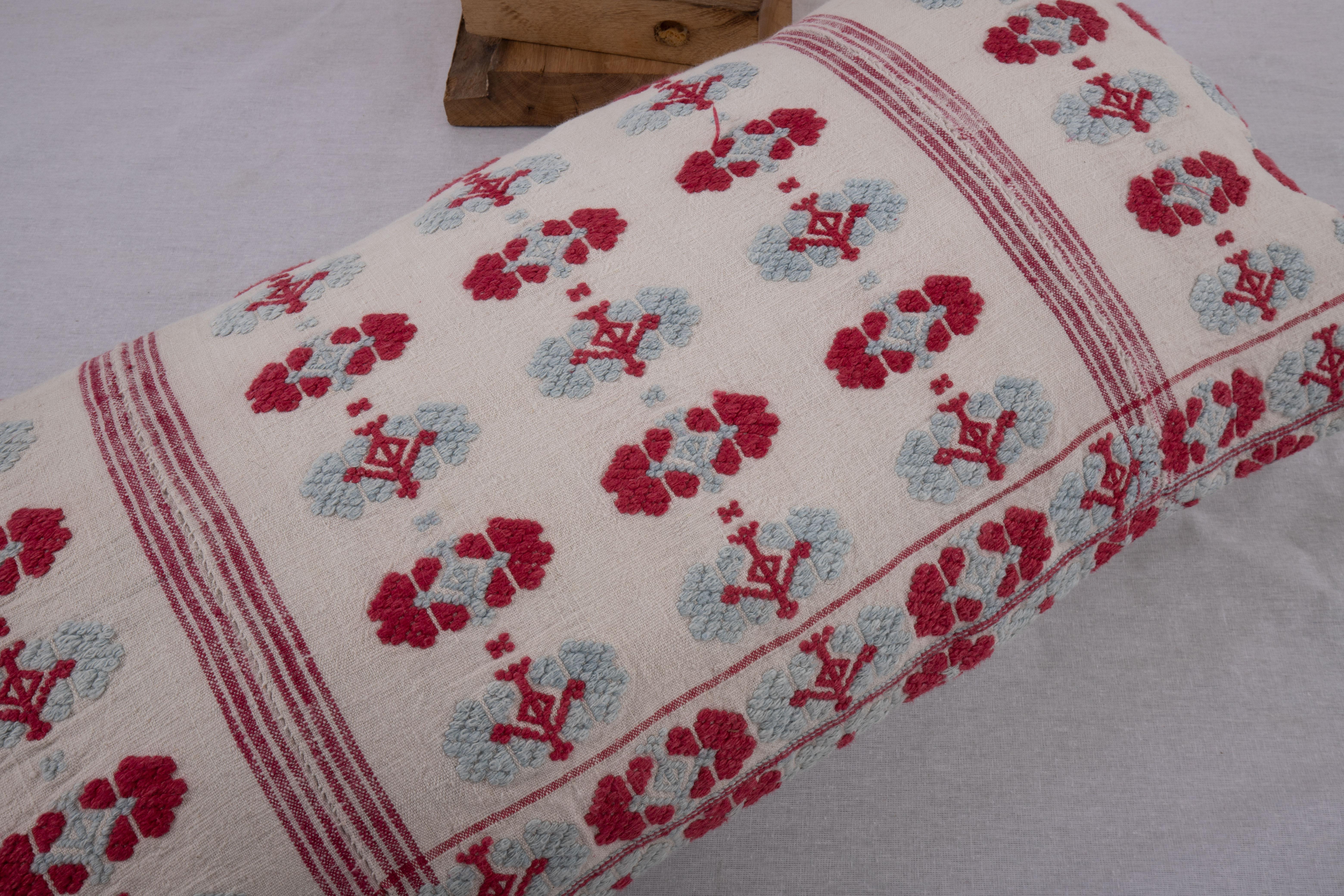 Pillow Cover Made from an Anatolian Embroidered Skirt, 2nd Quarter 20th C. For Sale 1