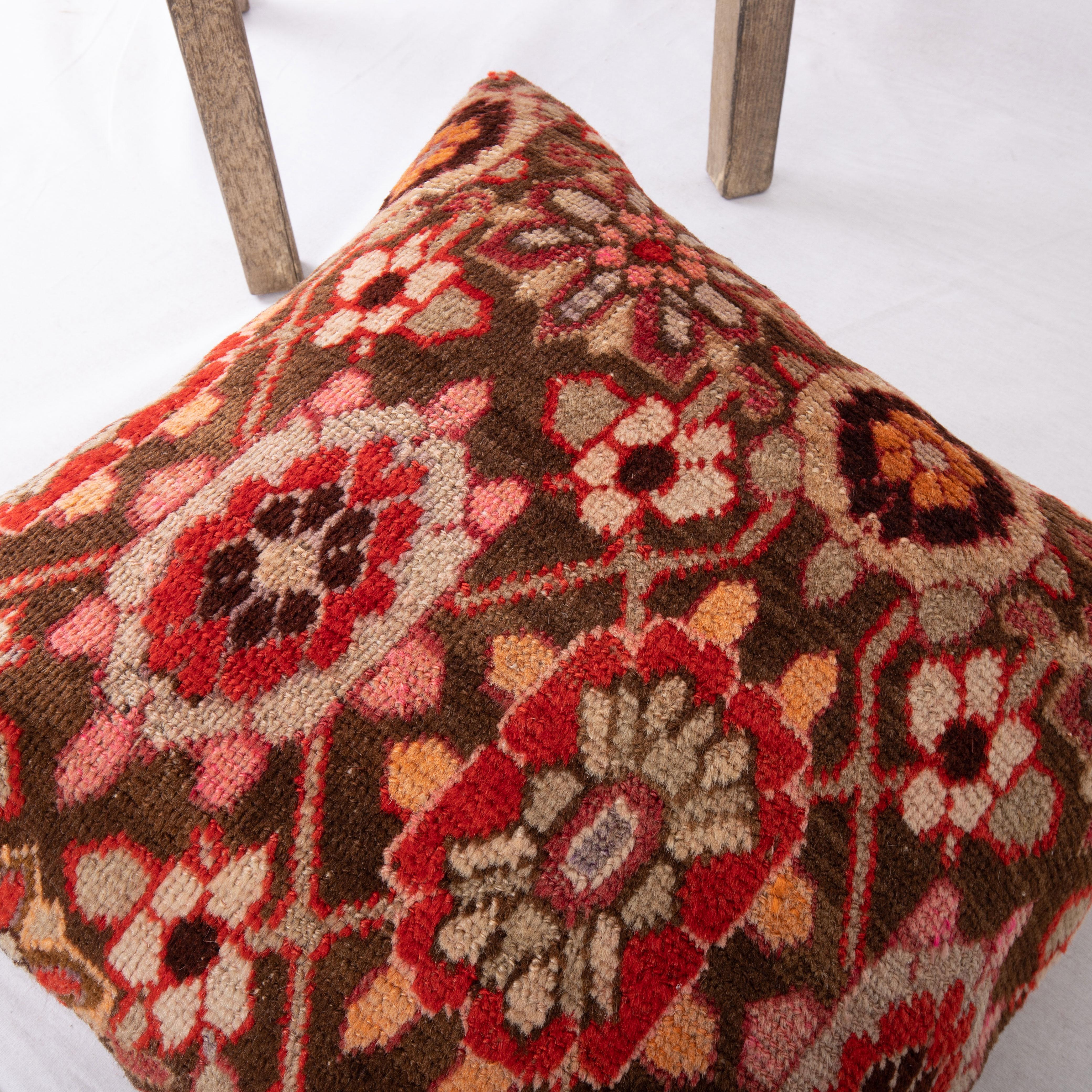 20th Century Pillow Cover Made from an Antique Caucasian Karabagkh Rug Fragment For Sale