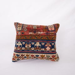 Pillow Cover Made from an Antique Caucasian Shirvan Rug Fragment