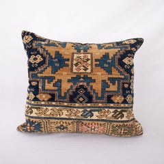 Pillow Cover Made from an Antique Caucasian Shirvan Rug Fragment