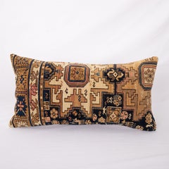 Pillow Cover Made from an Antique Caucasian Shirvan Rug Fragment