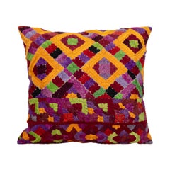 Pillow Cover Made from an E 20th C. Rabat Embroidery, Morocco