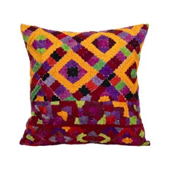 Pillow Cover Made from an E 20th C. Rabat Embroidery, Morocco