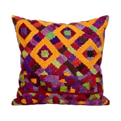 Pillow Cover Made from an E 20th C. Rabat Embroidery, Morocco