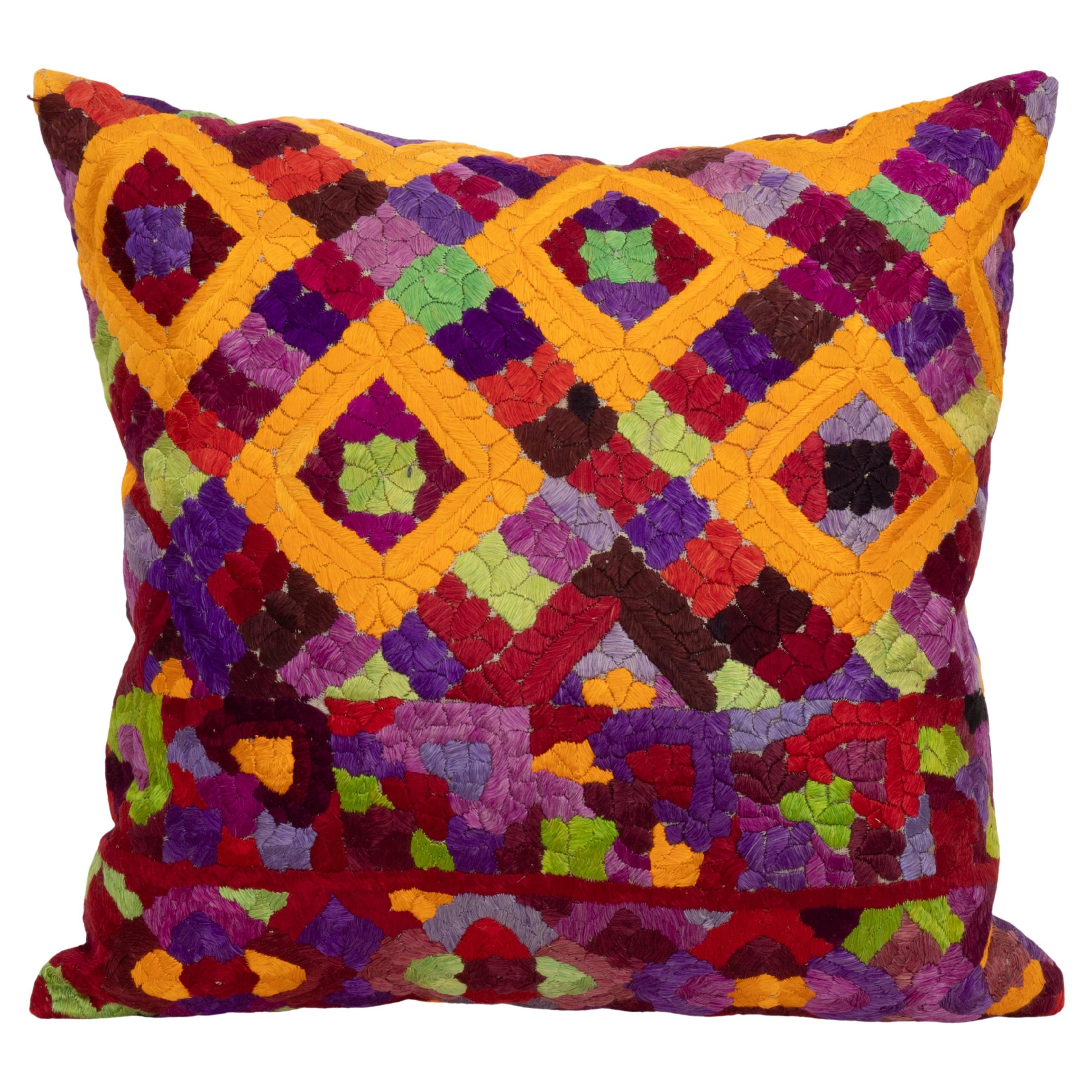 Pillow Cover Made from an E 20th C. Rabat Embroidery, Morocco