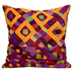 Pillow Cover Made from an E 20th C. Rabat Embroidery, Morocco