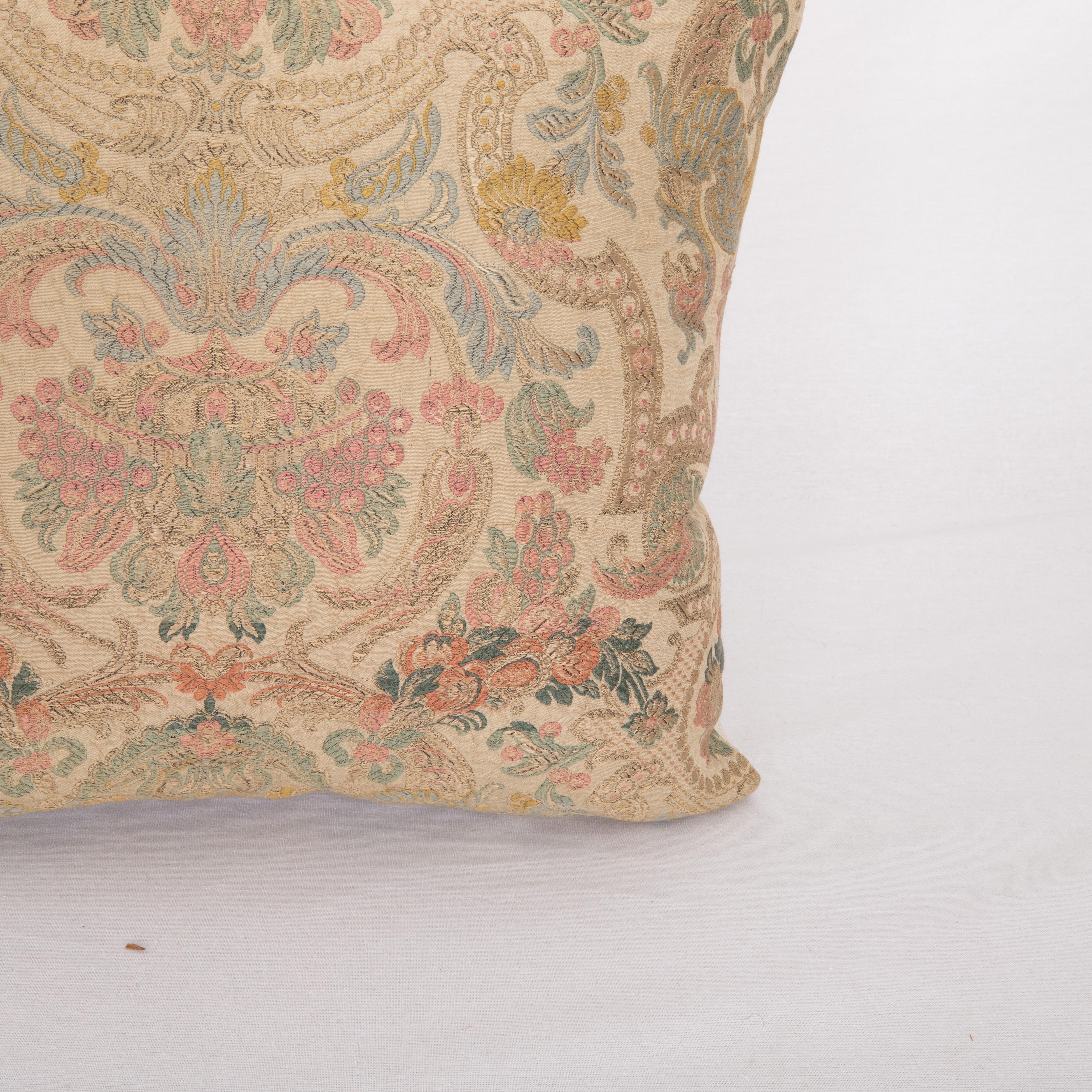 Italian Pillow Cover Made from an Early 20th C. European Textile For Sale