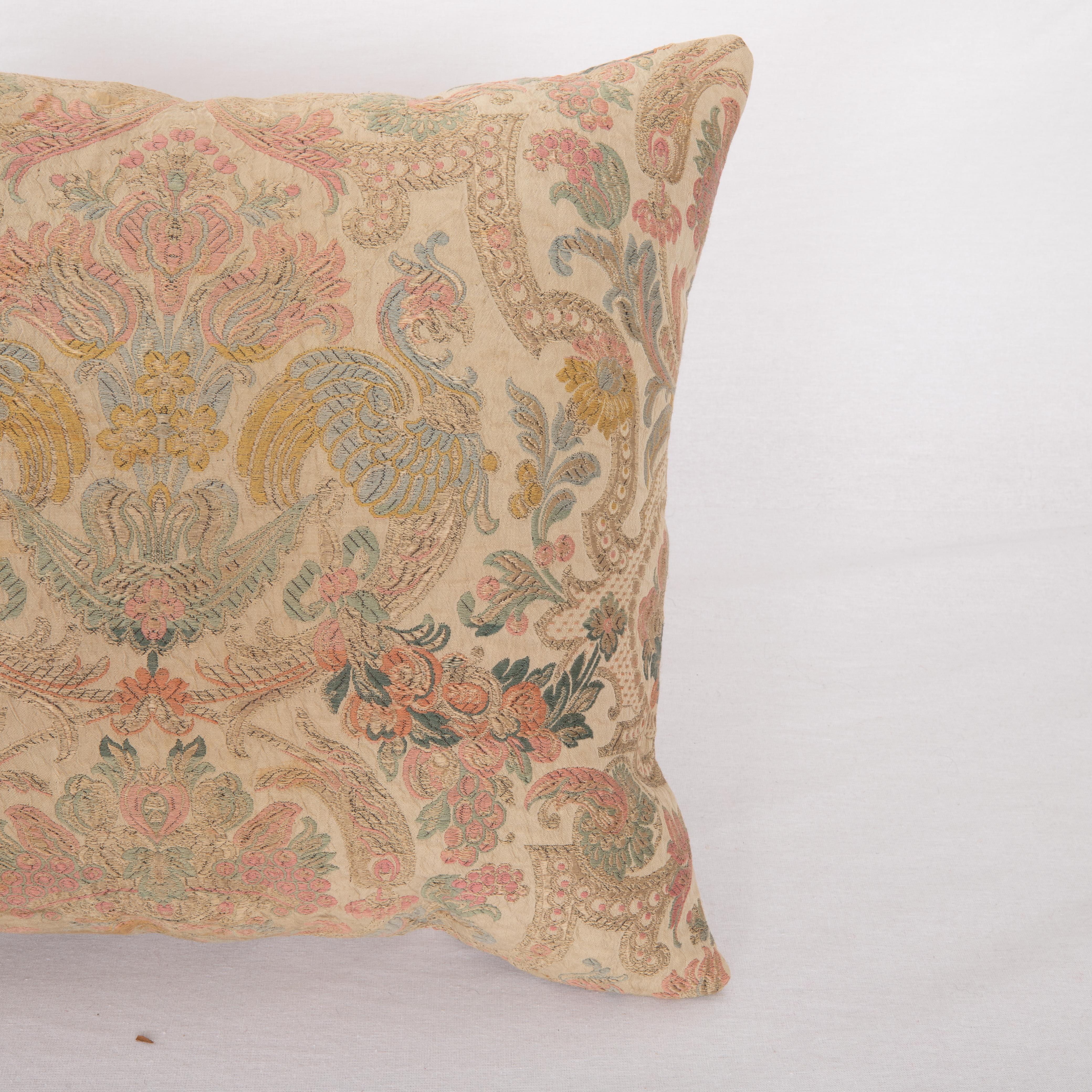 Italian Pillow Cover Made from an Early 20th C. European Textile For Sale