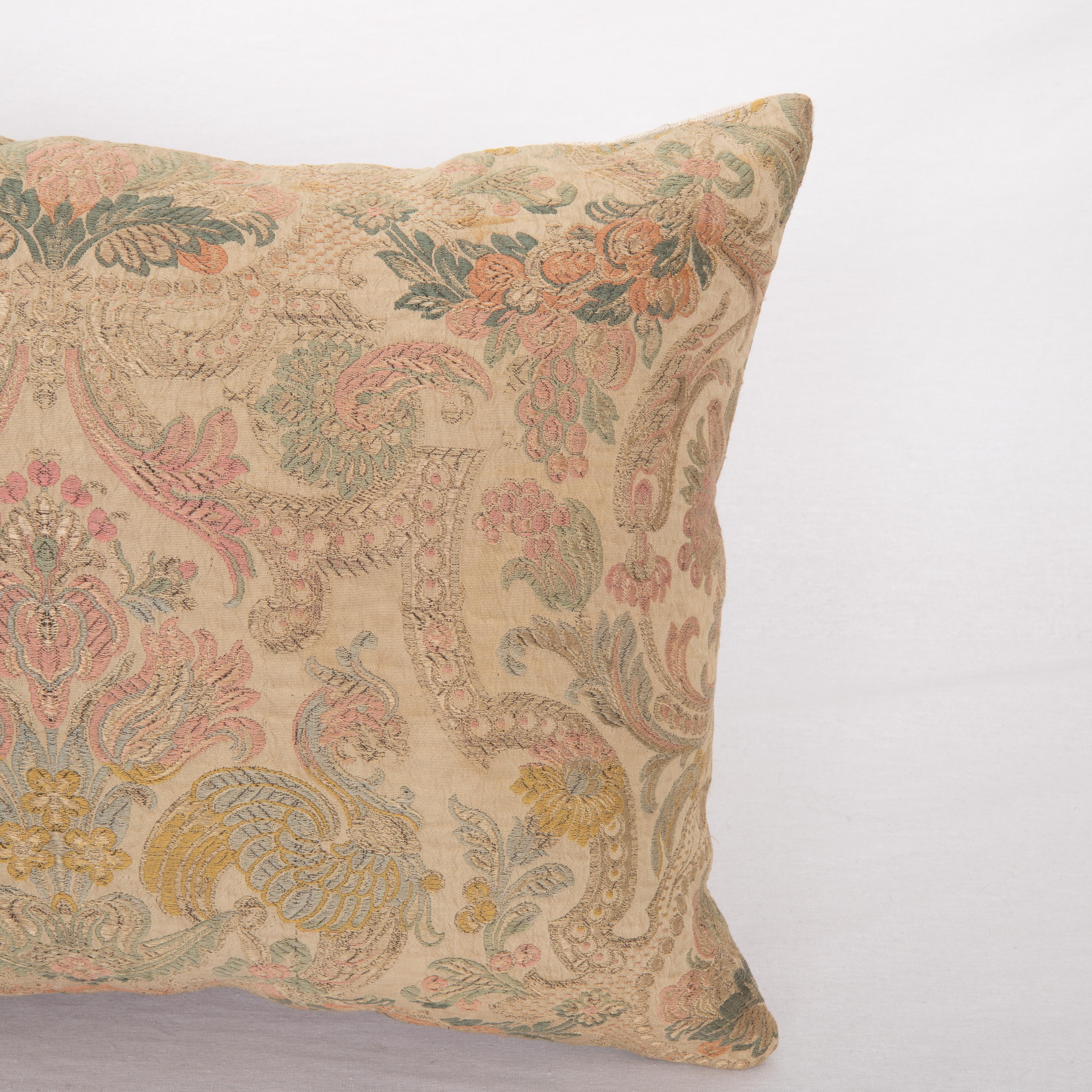 Woven Pillow Cover Made from an Early 20th C. European Textile For Sale