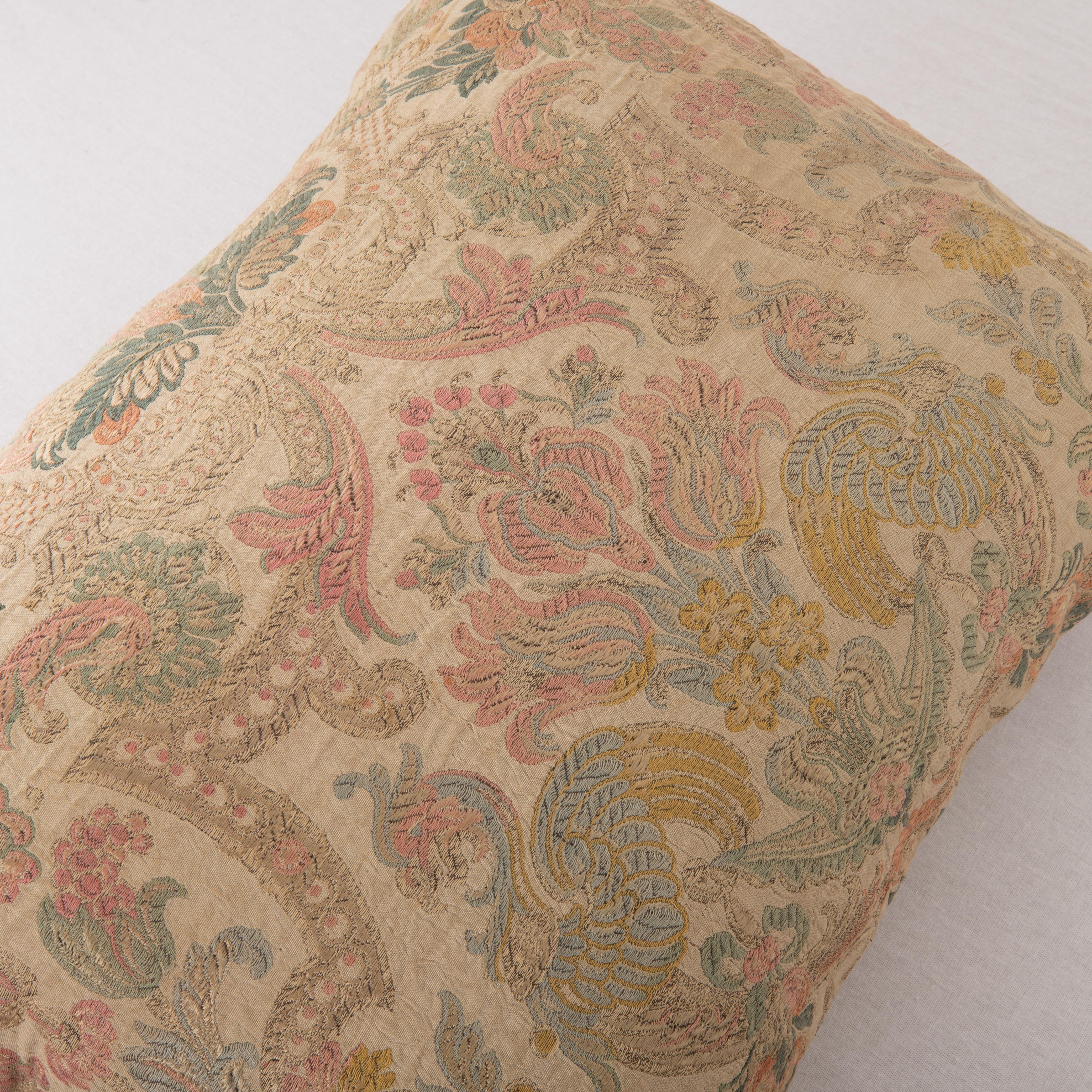 Pillow Cover Made from an Early 20th C. European Textile In Good Condition For Sale In Istanbul, TR