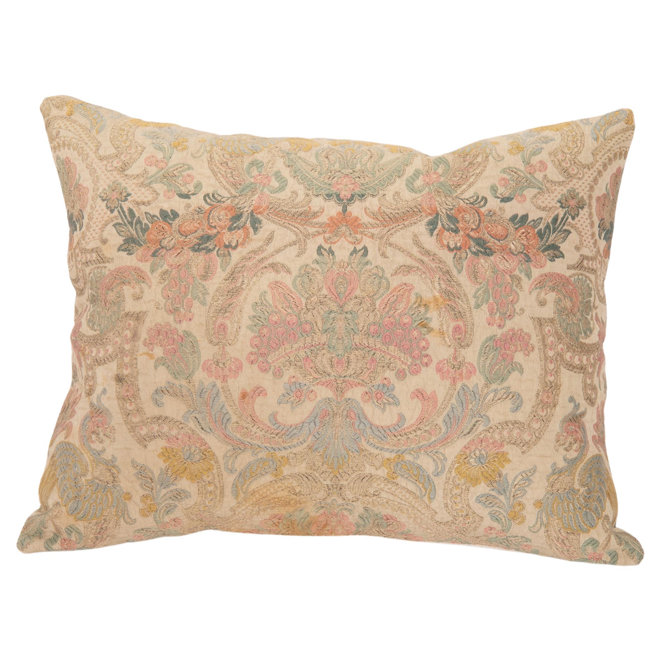 Pillow Cover Made from an Early 20th C. European Textile For Sale