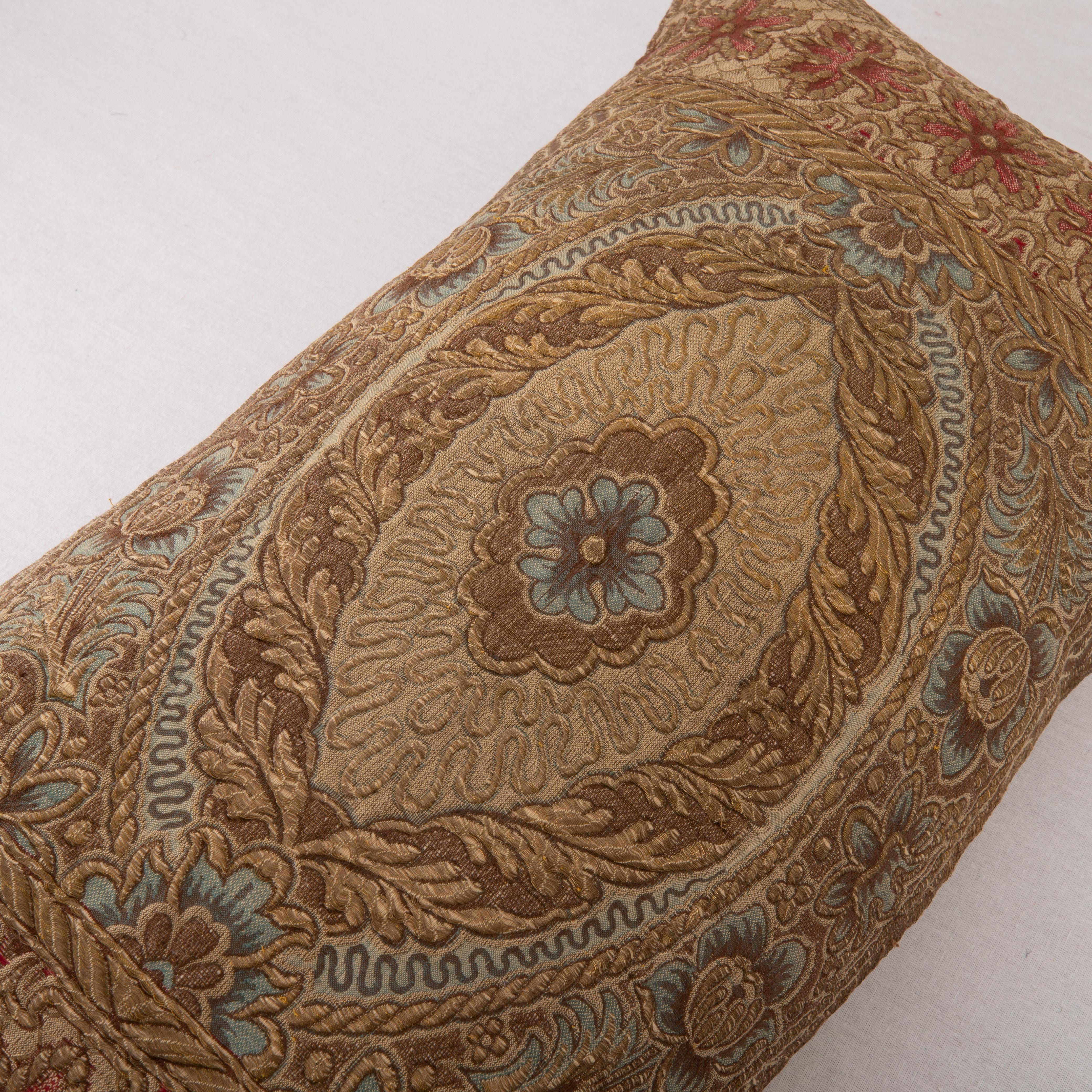 20th Century Pillow Cover Made from an early 20th C. Italian Embroidery For Sale