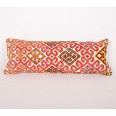 Pillow Cover Made from an Early 20th C. Karakalpak Tent Band, Uzbekistan